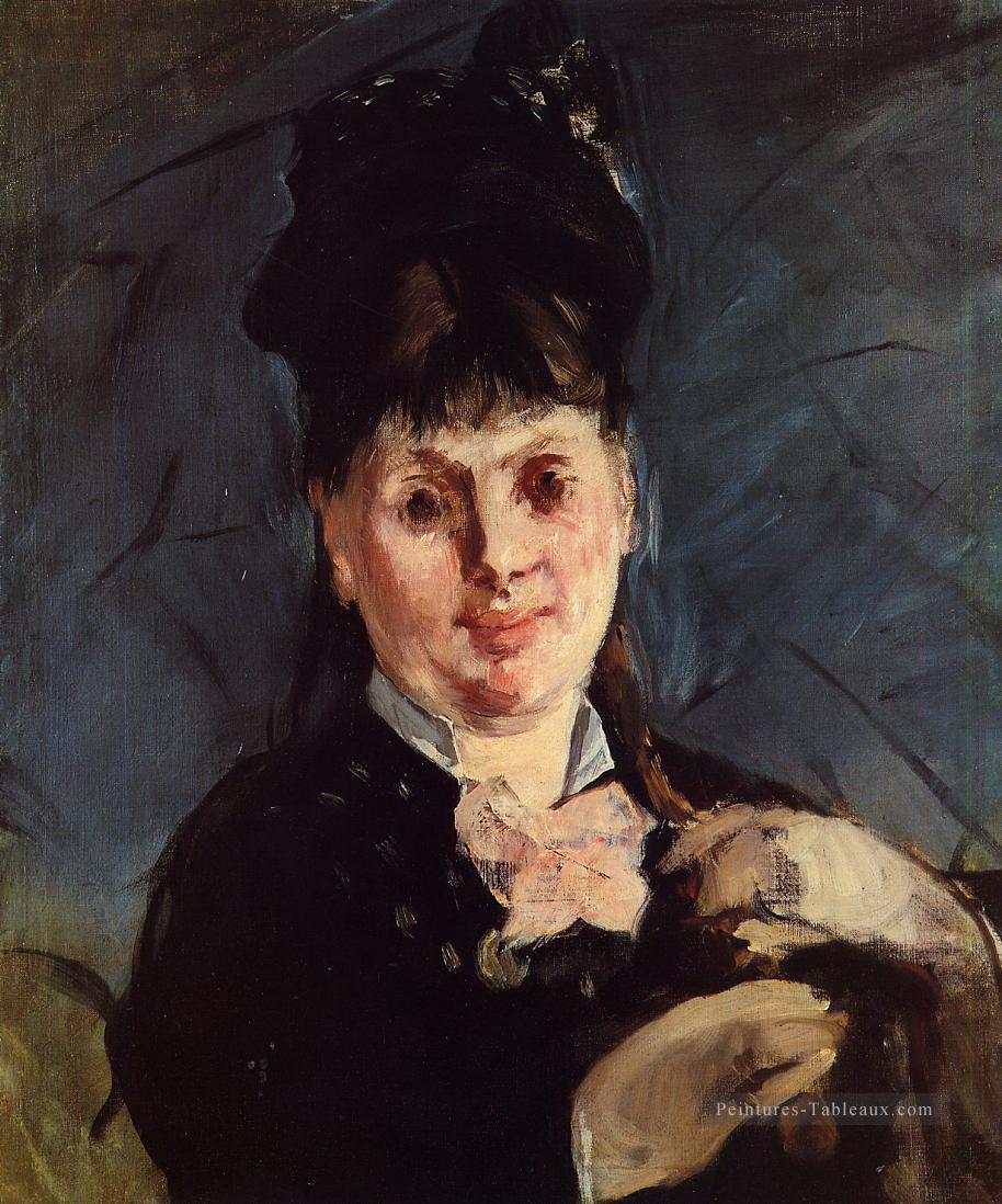 Femme au parapluie Édouard Manet Peintures à l'huile